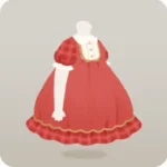 赤いピクニックワンピース