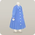 ストライプのシャツワンピース