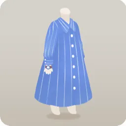 ストライプのシャツワンピース