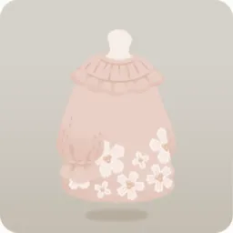 花柄ニットワンピ