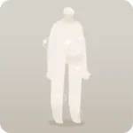 身体に付いた洗濯泡