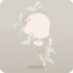 光をまとった白蝶