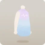 心電図柄のワンピース