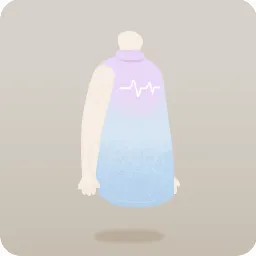 心電図柄のワンピース