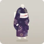 彩り花火柄の浴衣