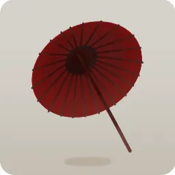月夜のお散歩和傘