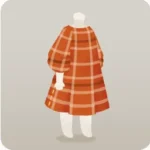 秋色チェックのワンピース