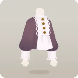 レース付きブラウス・ボルドー