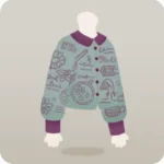 フレーバー研究レシピ柄シャツ