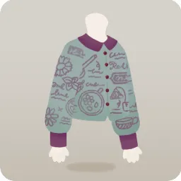 フレーバー研究レシピ柄シャツ