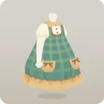 緑のピクニックワンピース