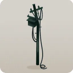 路地裏の電柱