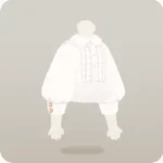 2段フリルのシンプルなブラウス