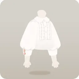 2段フリルのシンプルなブラウス