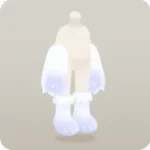 白いクマのぬいぐるみの手足カバー