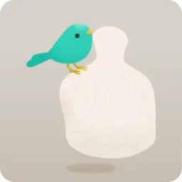 肩に乗った小鳥