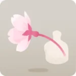 肩乗せ枝垂桜の花