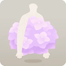 紫陽花の服