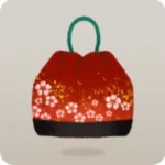 桜柄の巾着
