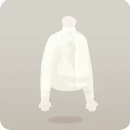 書生風スタンドカラーのシャツ