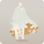 あたたかな風になびく少女のドレス