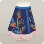 モミの木の刺繍スカート