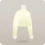 シンプルな白トップス