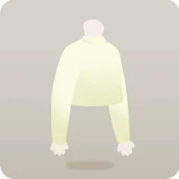 シンプルな白トップス