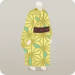 夏祭りの麻の葉の浴衣