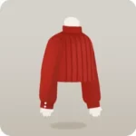 ラボのレッドブラウス