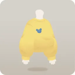 ワンポイントイエロートレーナー