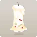 温かいクリスマスキャンドル