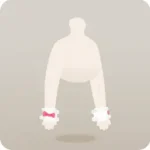 野苺ピンクレースカフス