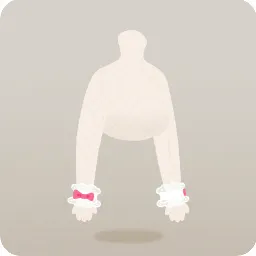 野苺ピンクレースカフス