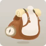 探検家の大きなリュック