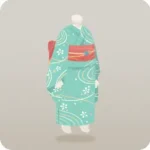 涼しげ浅葱色の浴衣