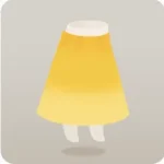 ほくほく色のフェルトスカート
