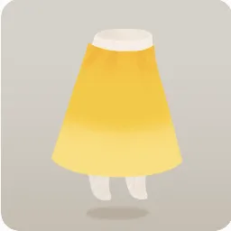 ほくほく色のフェルトスカート