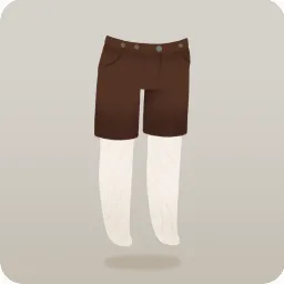 シンプルなハーフパンツ
