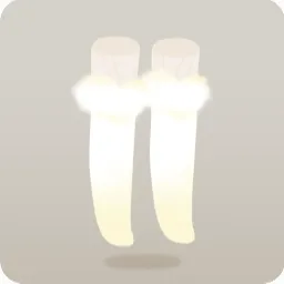 ふわふわが付いた妖精のニーハイ