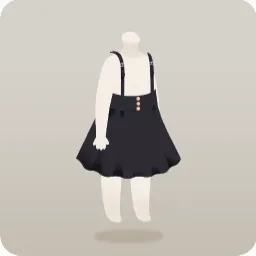 サスペンダー付きスカート