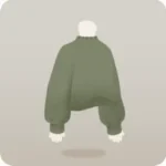 シンプルカーキニット