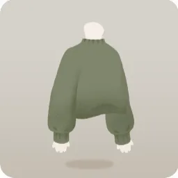 シンプルカーキニット