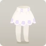 薔薇のスカラップスカート