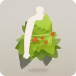 落ち葉を集めたドレス