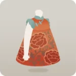 牡丹唐草柄のチャイナワンピ