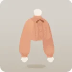 紅茶色のブラウス