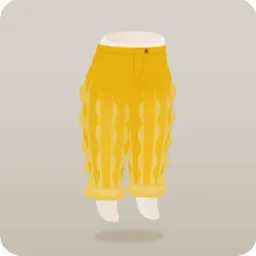 トレーダーのフリルパンツ