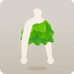 もじゃもじゃ葉っぱの服