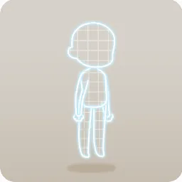 光るネオン体・ブルー